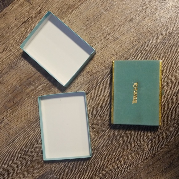 Tiffany & Co. Double Deck of Playing Cards Tiffany Blue Green Grey Velvet Box - Picture 9 of 16